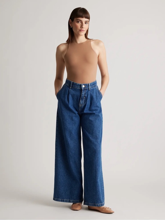 Quince Tops - NWT Quince Second Skin High Neck Bodysuit | M